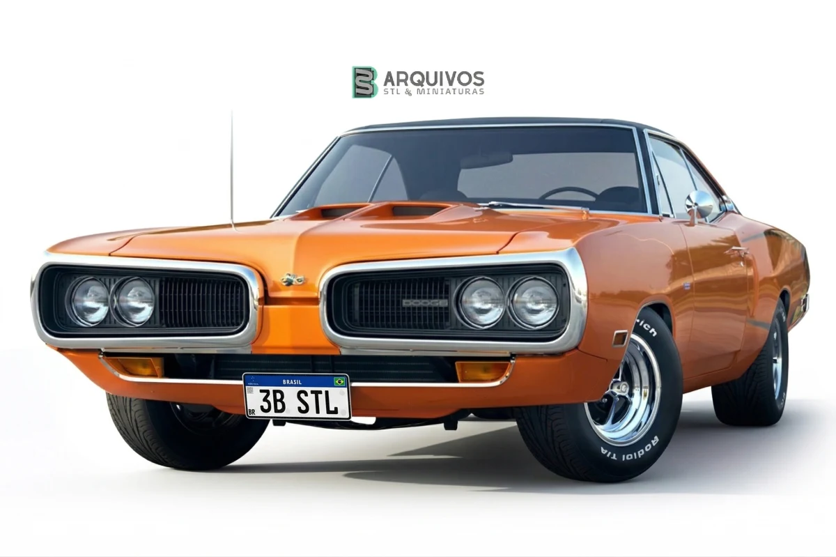 Modelo 3D STL - Dodge Super Bee 1970 — foto 5